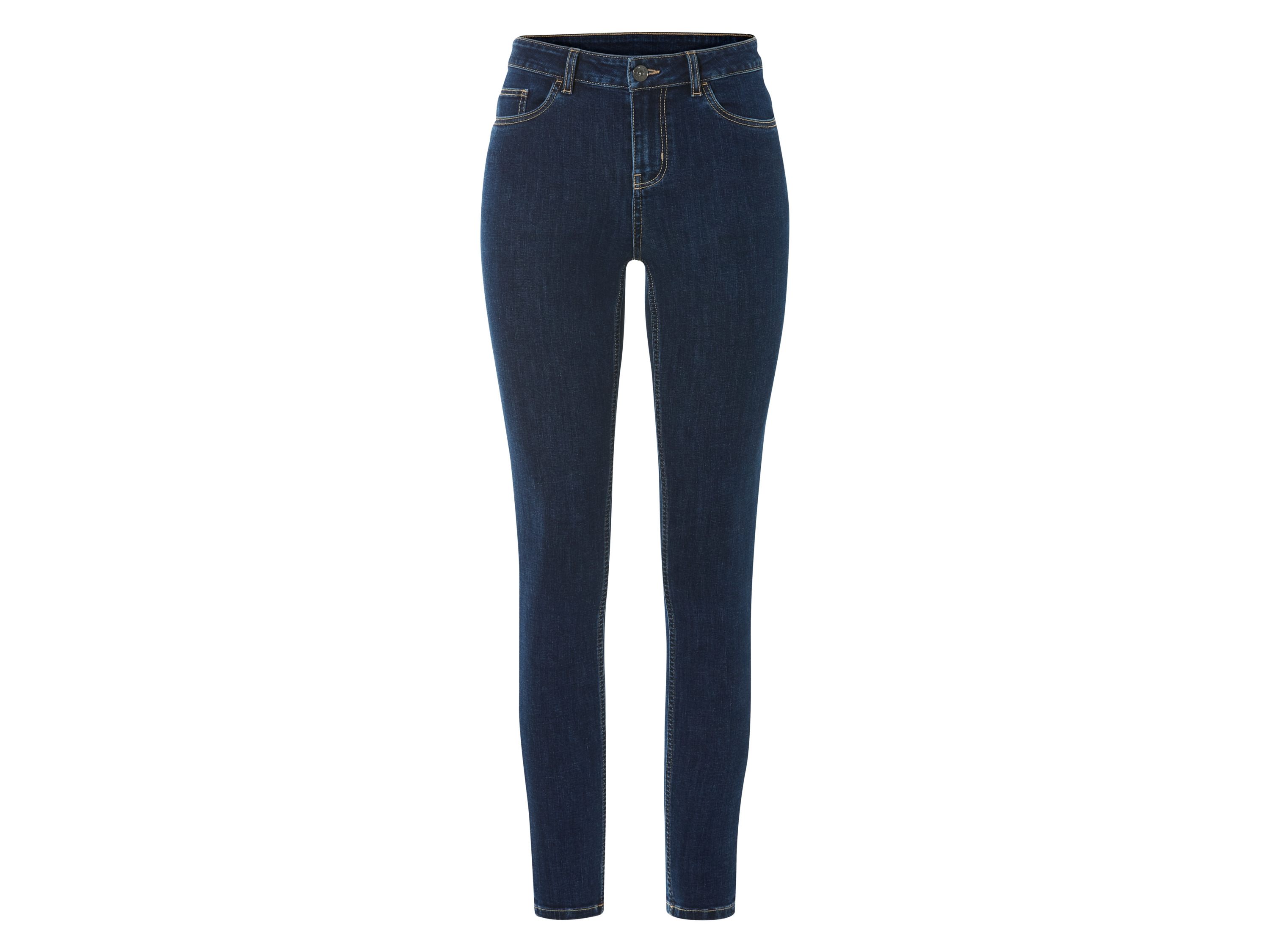 esmara Jeansy damskie z bawełną, Super Skinny Fit Niebieski, 40
