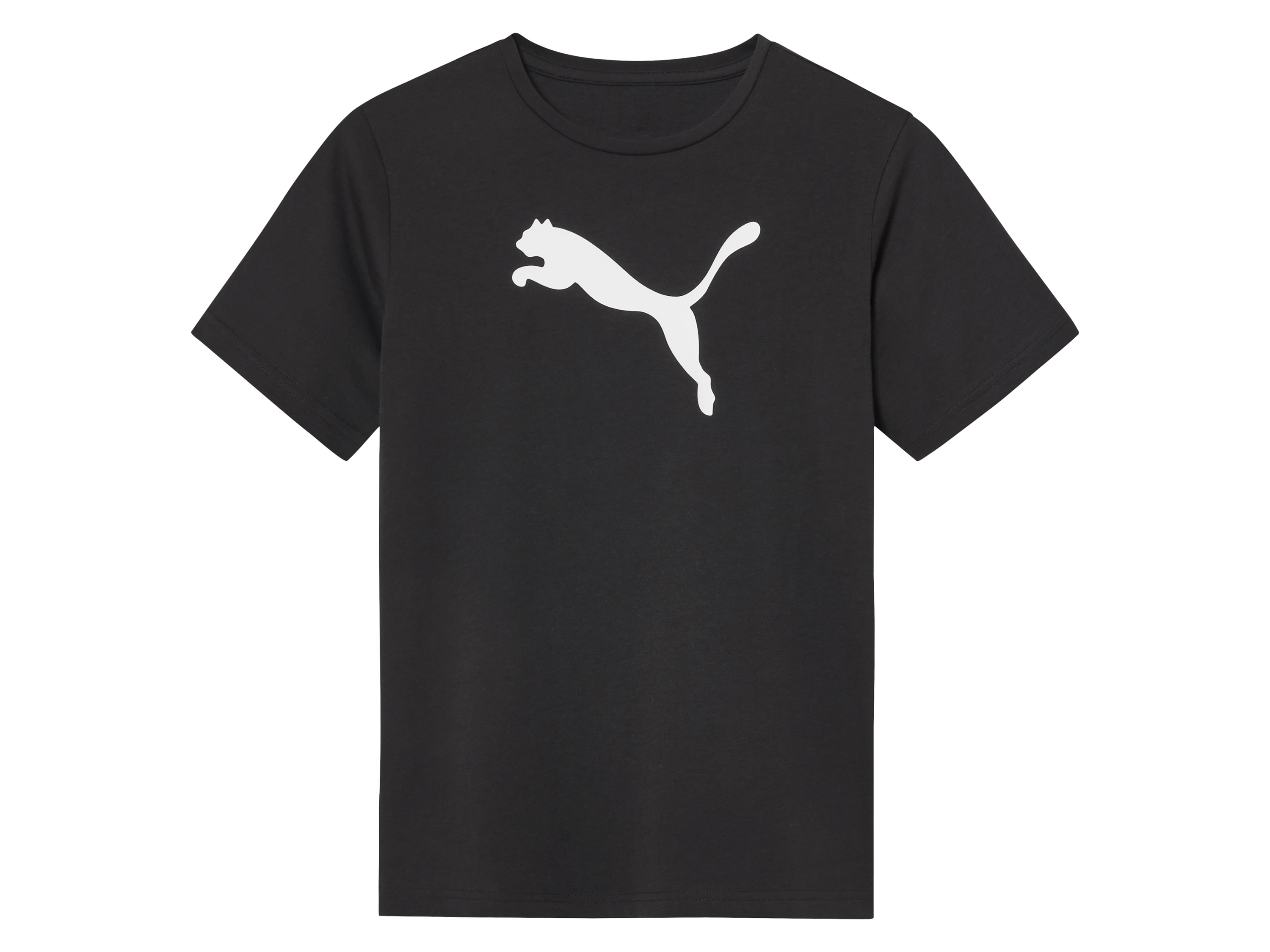 Puma Koszulka dziecięca z dużym logo 140, Czarny
