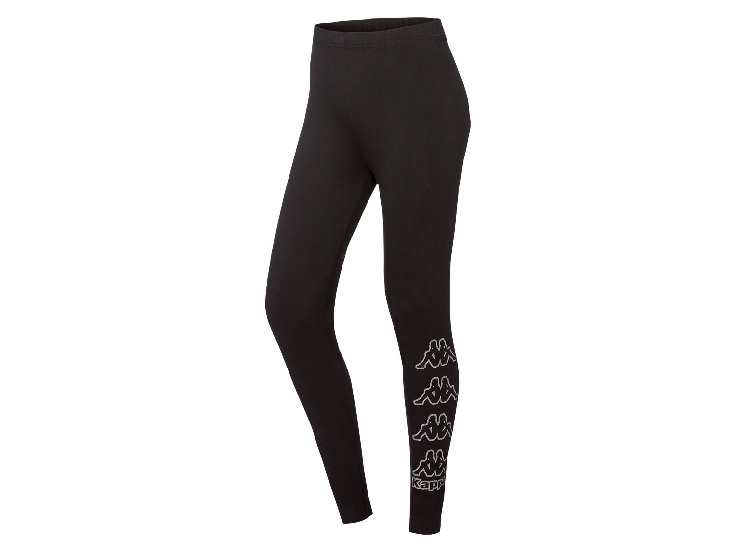 Kappa Legginsy damskie z bawełną M, Czarny