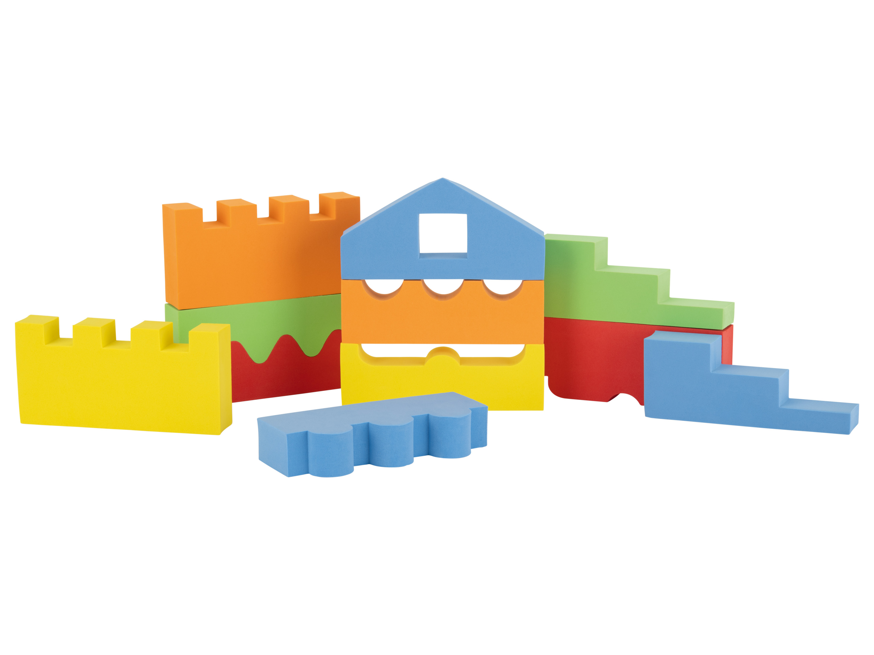 Playtive Klocki-puzzle, do układania Kolorowy