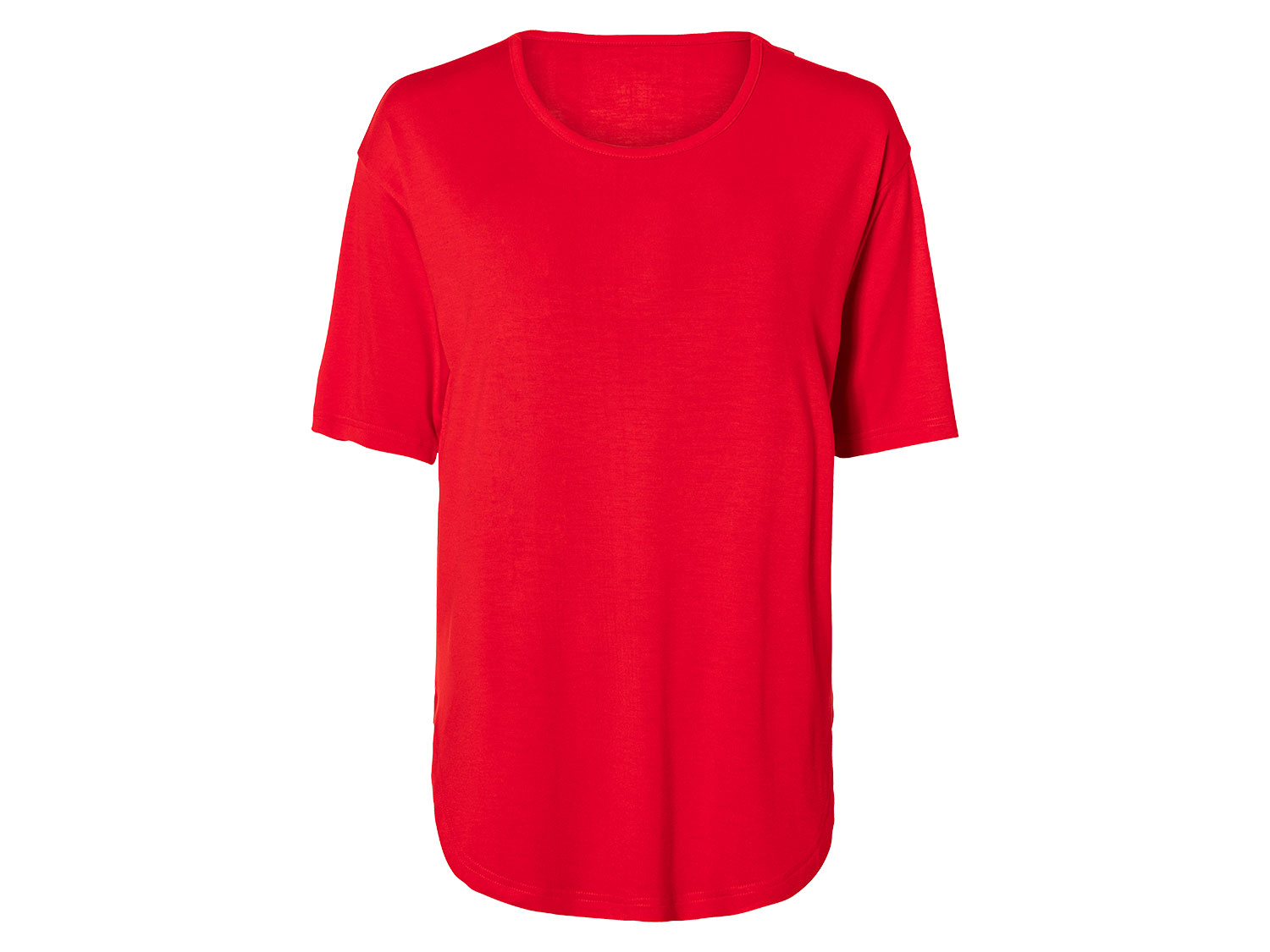 esmara T-shirt damski z wiskozą S 36/38, Czerwony