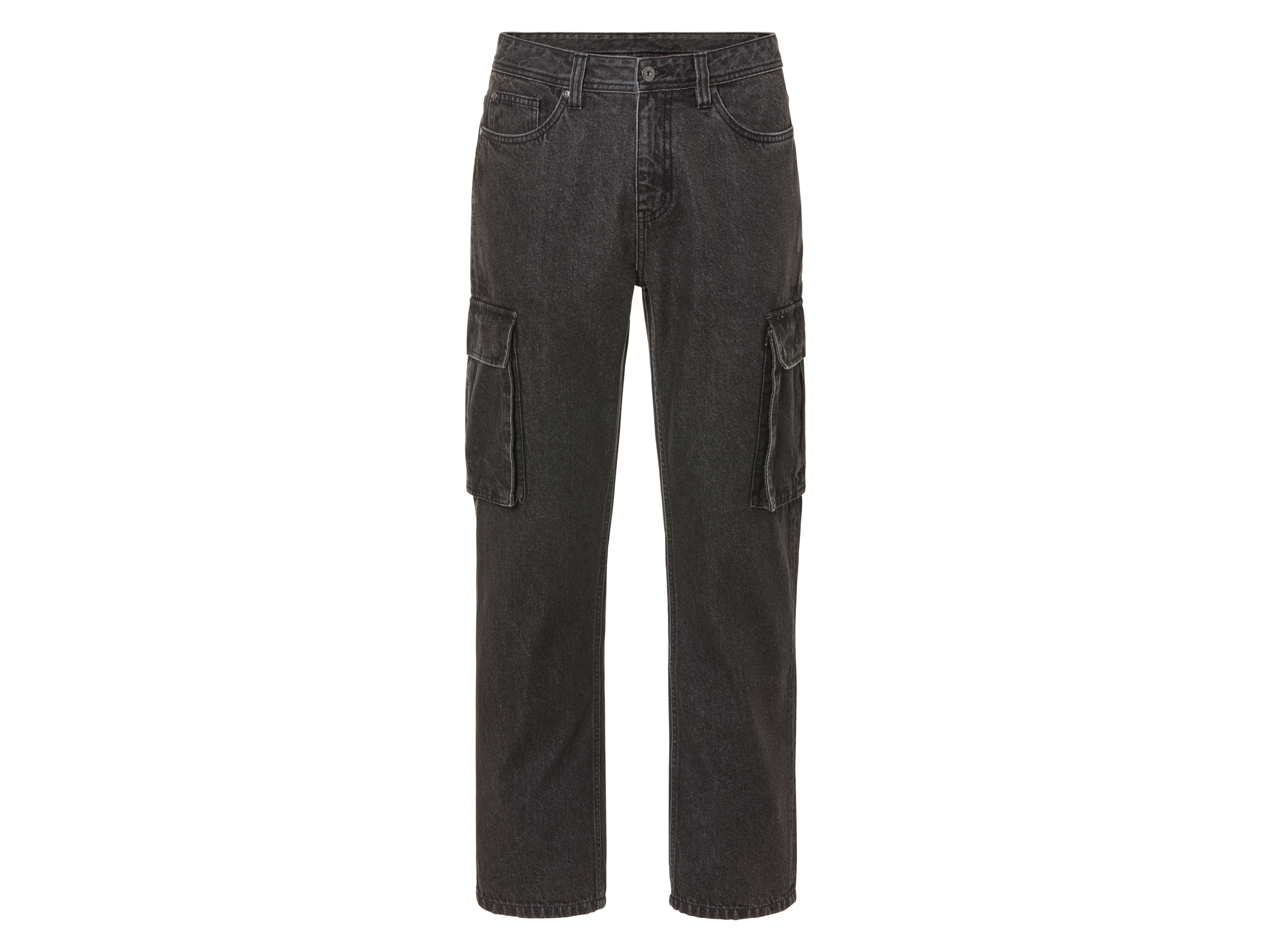 Livergy Jeansy męskie bawełniane, Relaxed Fit Ciemnoszary, 48 32/32