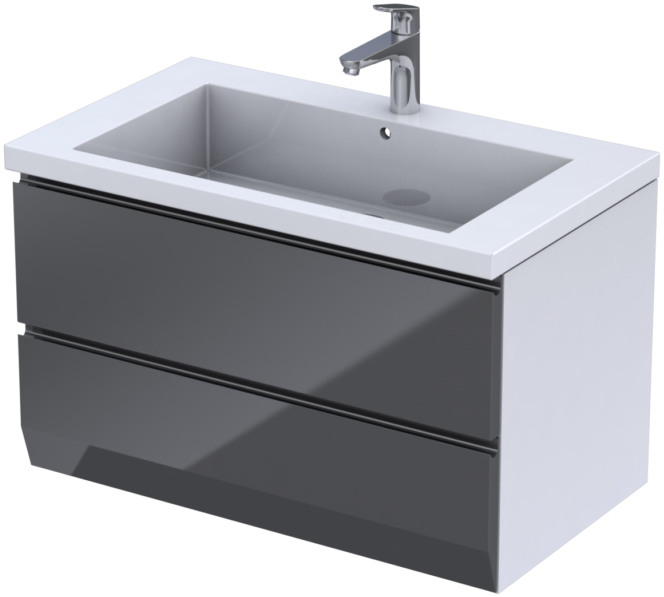 Darmowa Dostawa - Szafka wisząca podumywalkowa 84.5x48.5 cm Oristo Brylant OR36SD2S855