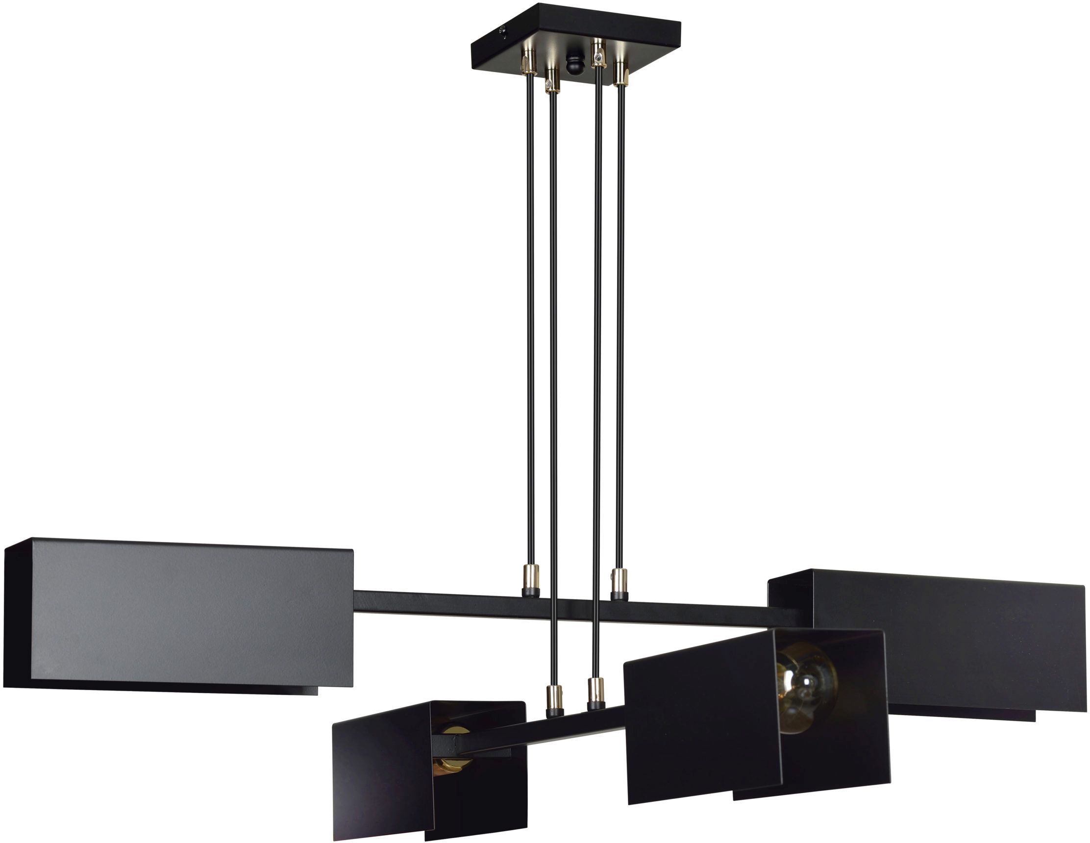 Darmowa Dostawa - Lampa wisząca 4x15 W czarna Emibig Tolos 6334