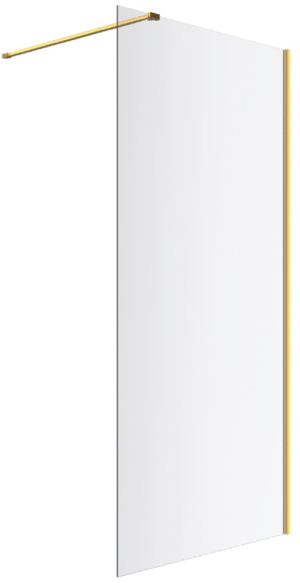 Darmowa Dostawa - Ścianka prysznicowa walk-in 120 cm złoty szczotkowany/szkło przezroczyste Excellent Vidoq KAEX15061200LPGB