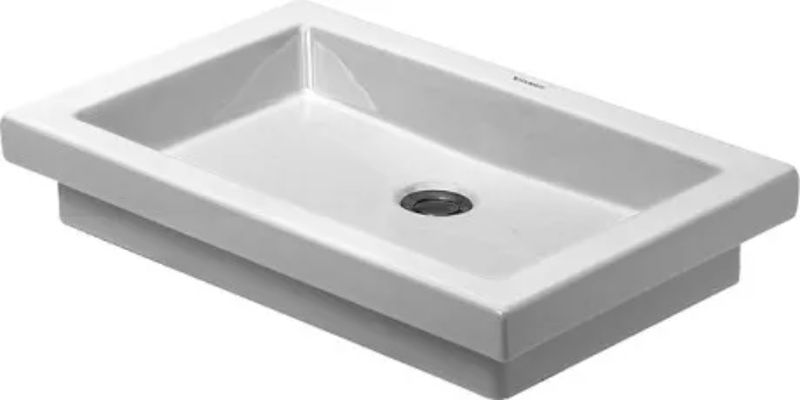 Darmowa Dostawa - Umywalka 58x41.5 cm prostokątna nablatowa biała Duravit 2nd floor 03175800001
