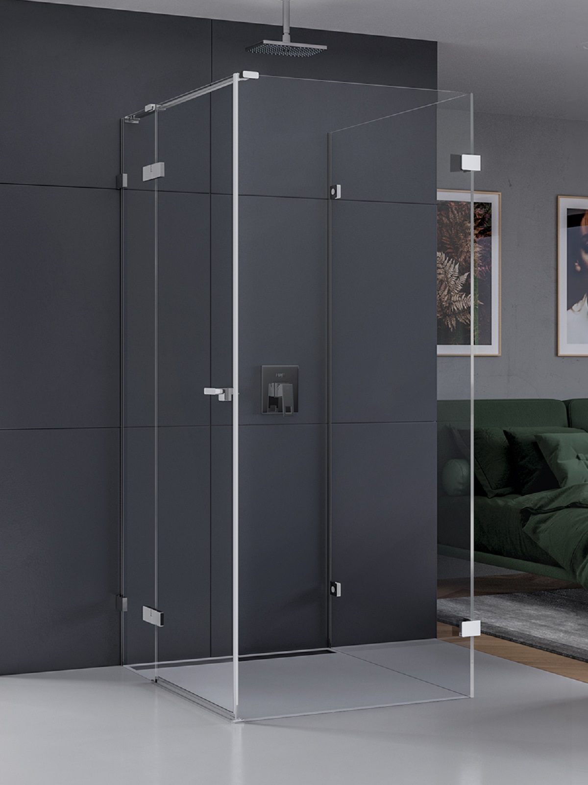 Darmowa Dostawa - Kabina prysznicowa 100x80 cm prostokątna chrom połysk/szkło przezroczyste New Trendy Eventa EXK4599