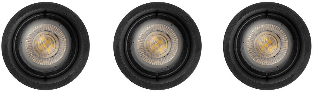 Darmowa Dostawa - Lampa do zabudowy 3x10 W czarna Nowodvorski Lighting Cup 10794