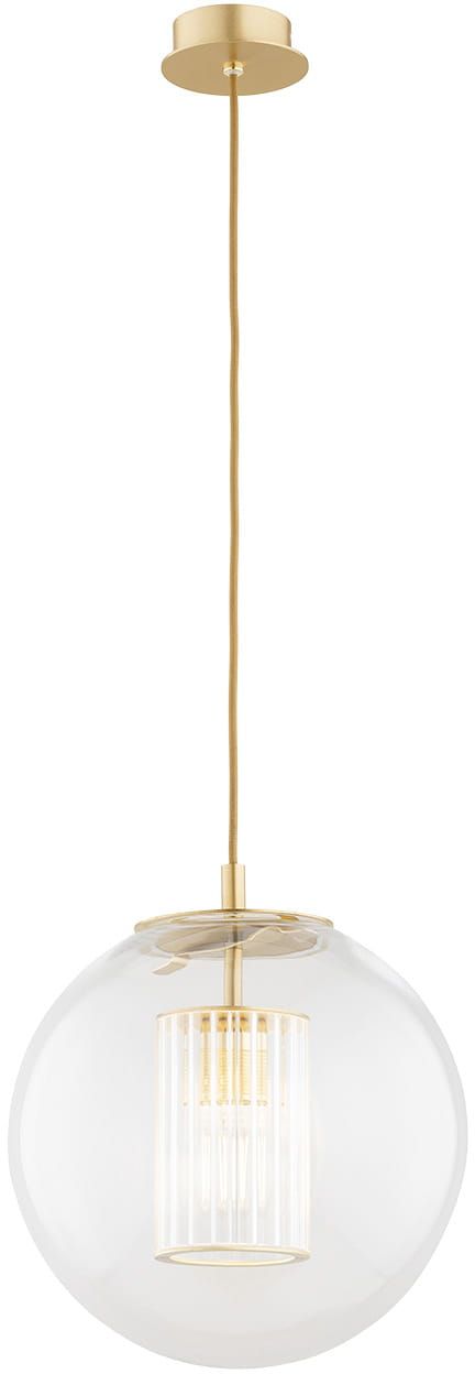 Darmowa Dostawa - Lampa wisząca 1x15 W mosiądz-przezroczysta Argon Hampton 8626