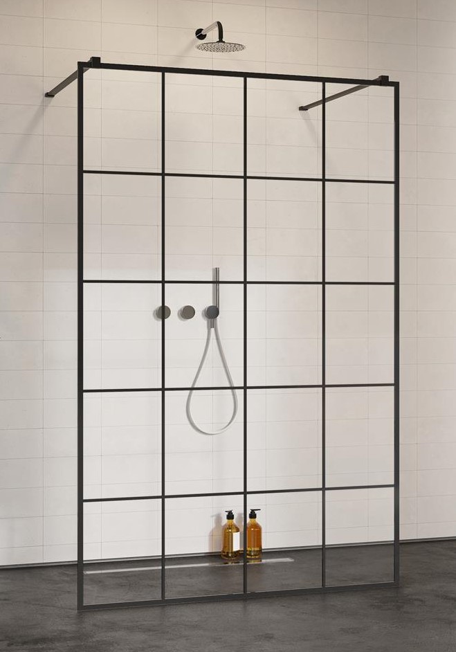 Darmowa Dostawa - Ścianka prysznicowa 130 cm Radaway Modo X Black I Factory 3883345457
