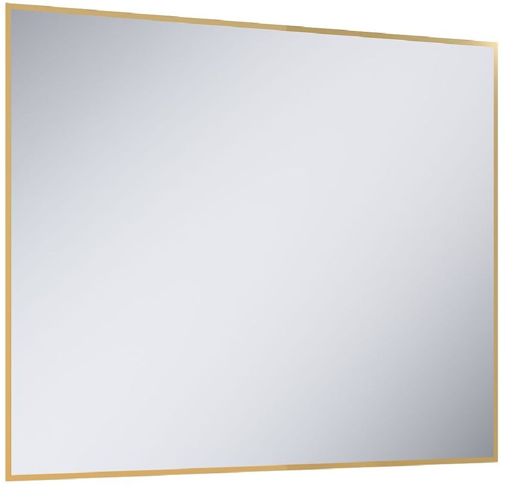 Darmowa Dostawa - Lustro 100x80 cm prostokątne z oświetleniem złoty Elita Sharon Square RE061003015570
