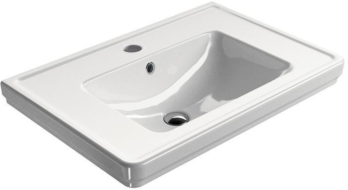 Darmowa Dostawa - Umywalka 75x50 cm prostokątna ścienna biała GSI Classic 8787111