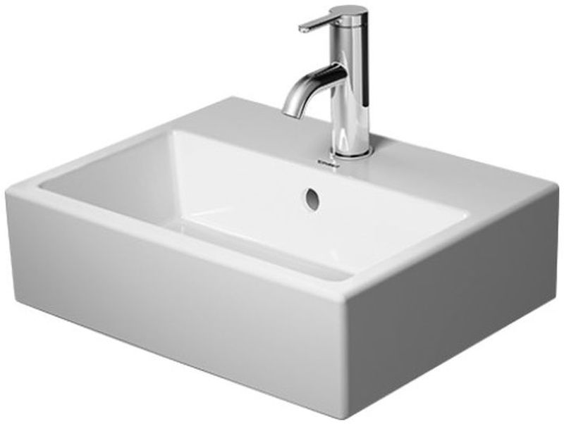Darmowa Dostawa - Umywalka 45x35 cm prostokątna ścienna-meblowa biała Duravit Vero Air 07244500271