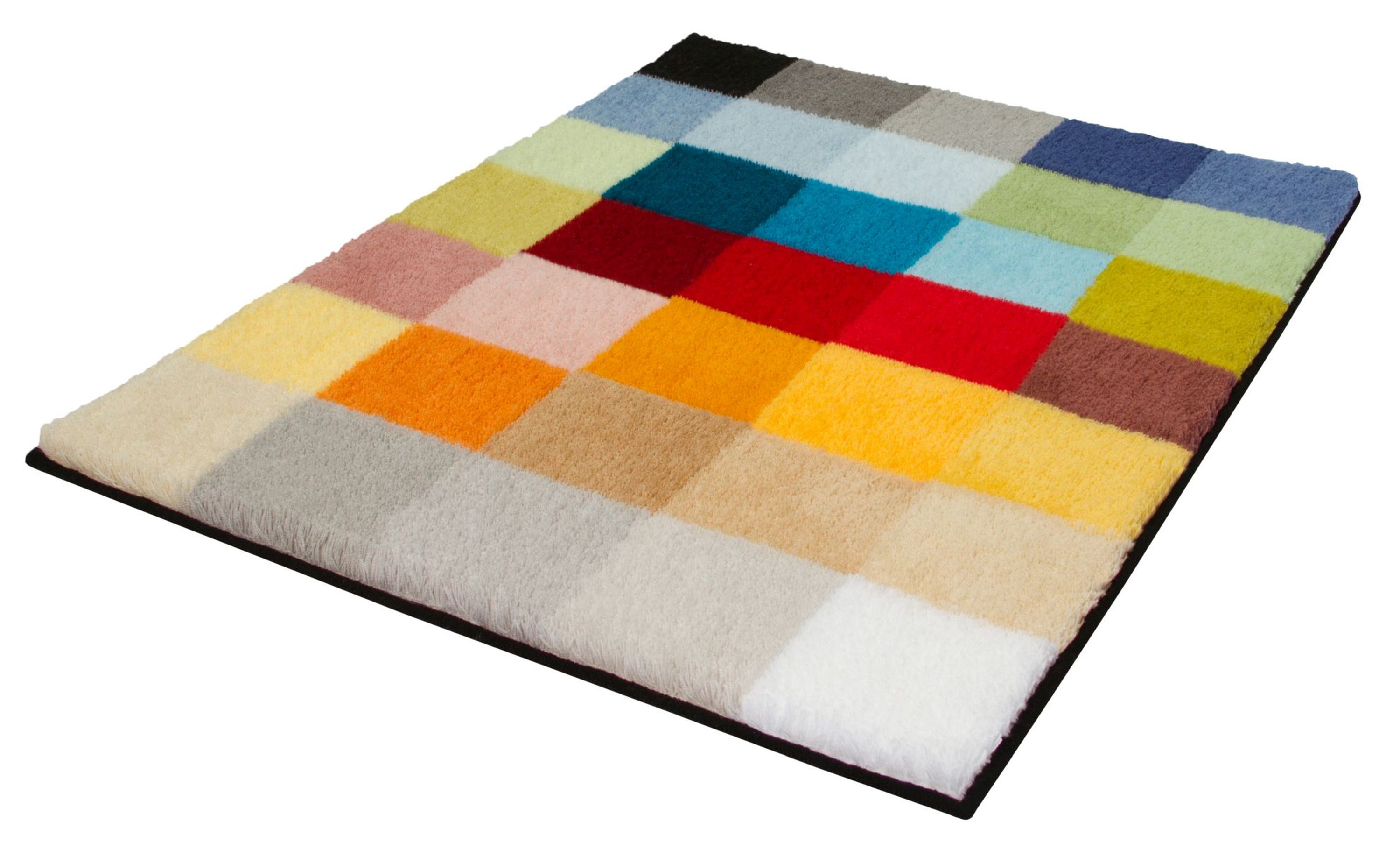 Darmowa Dostawa - Dywanik łazienkowy 120x75 cm prostokątny mix kolorów Kleine Wolke Cubetto 8821148449