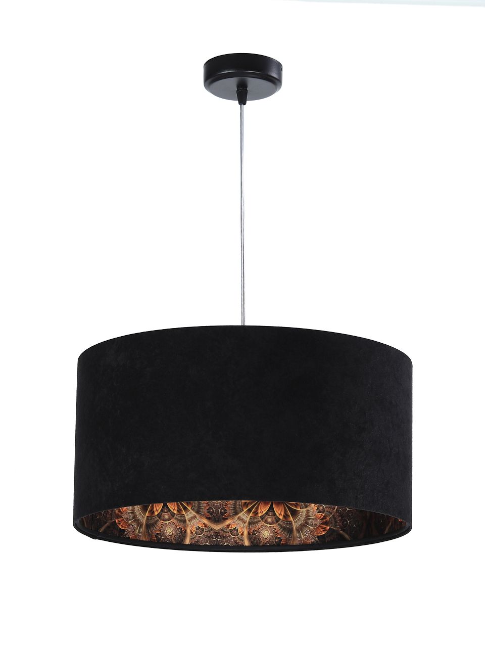 Darmowa Dostawa - Lampa wisząca 1x60 W czarna-wzór BPS Koncept Standard HomeLight 03028340