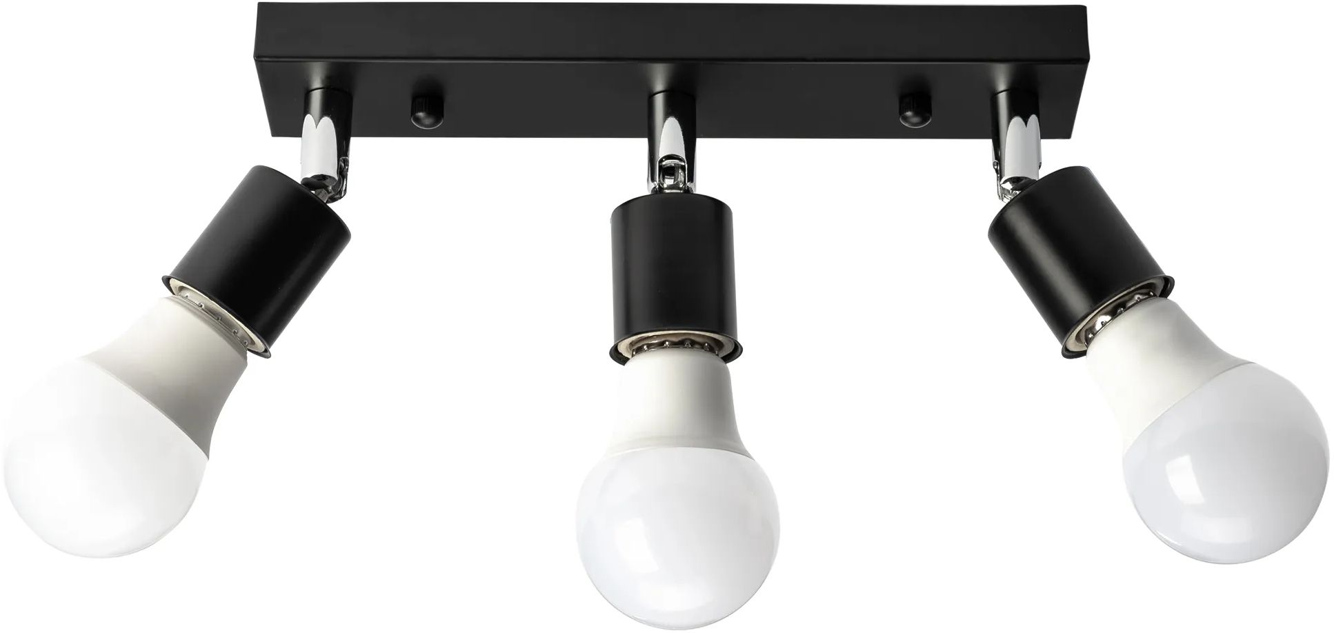 Darmowa Dostawa - Lampa podsufitowa 3x60 W czarna-chrom TooLight Line OSW05333