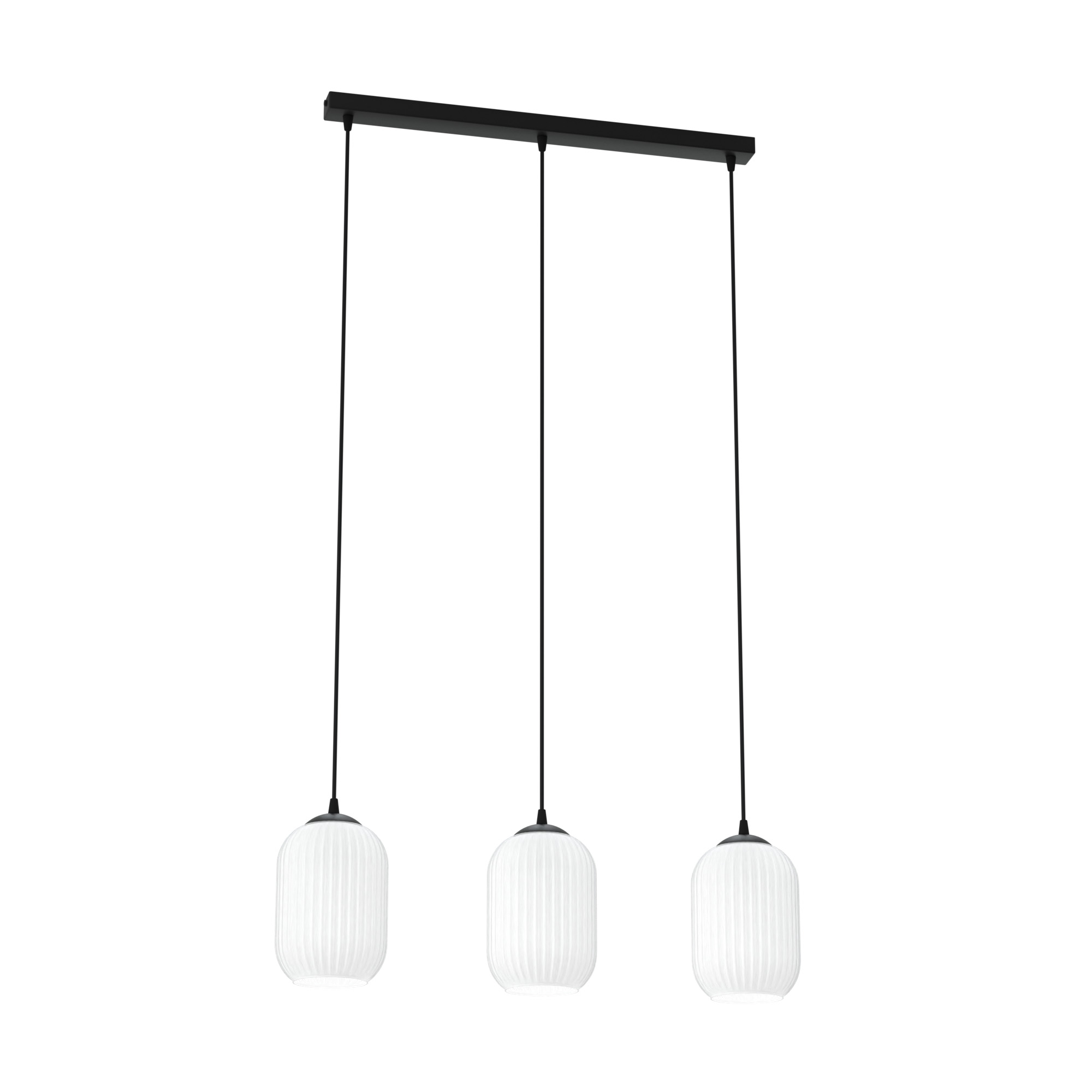 Darmowa Dostawa - Lampa wisząca 3x15 W biała-czarna Emibig Verdi 14353