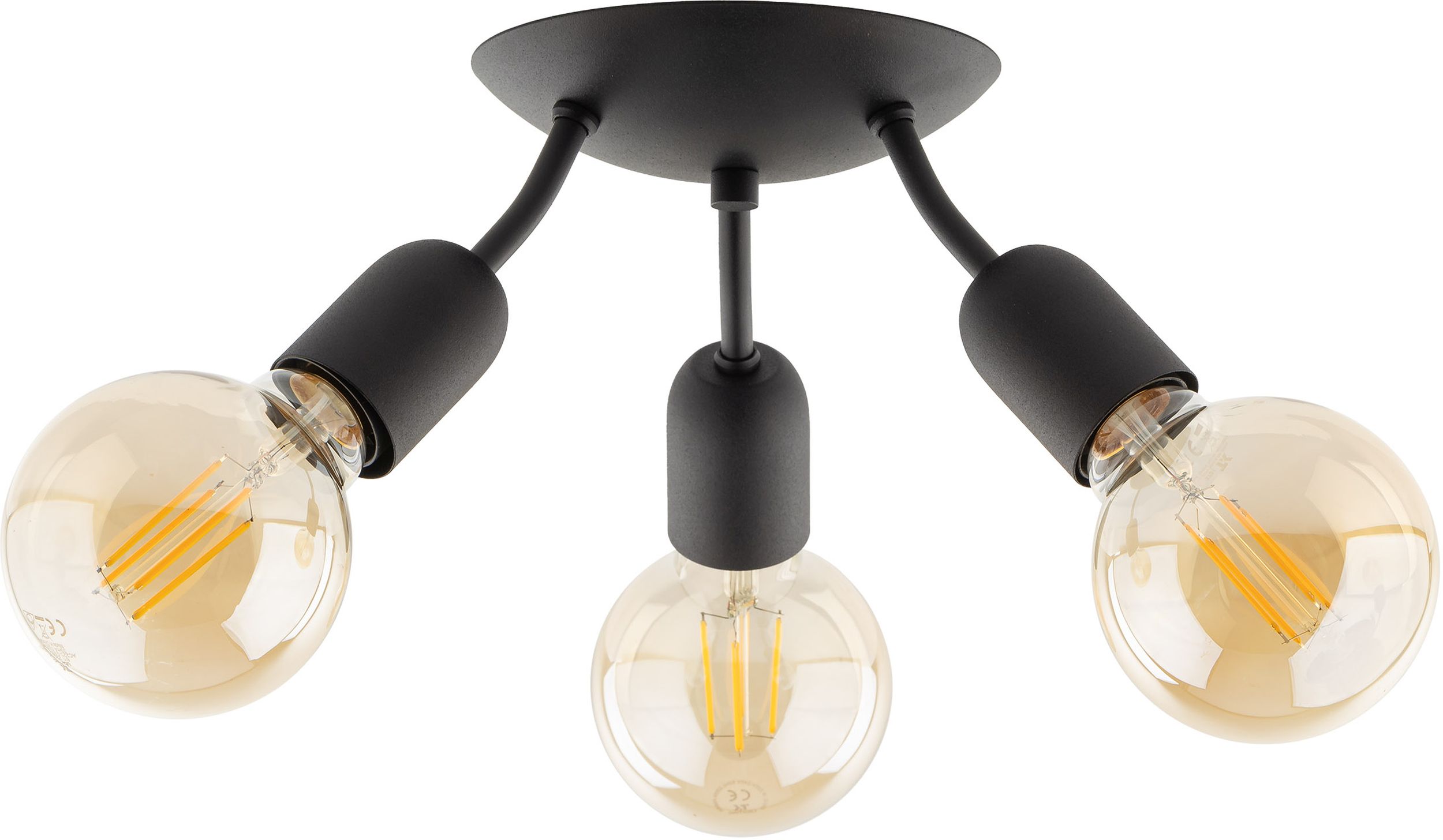 Darmowa Dostawa - Lampa podsufitowa 3x15 W czarny TK Lighting Rubio 4829