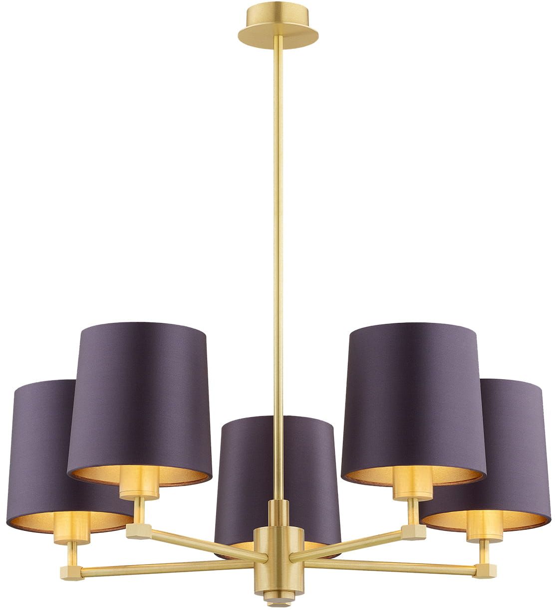 Darmowa Dostawa - Lampa wisząca 5x15 W mosiądz Argon Princeton 2188