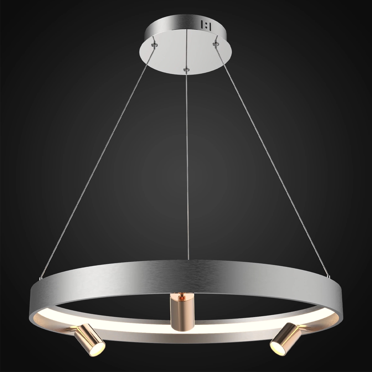 Darmowa Dostawa - Lampa wisząca 4x40 W złota Altavola Design Spectra LA114P6031greygold
