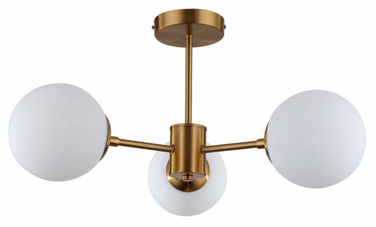 Darmowa Dostawa - Lampa podsufitowa 3x40 W biała-złota Light Prestige Roma LP13453PGD