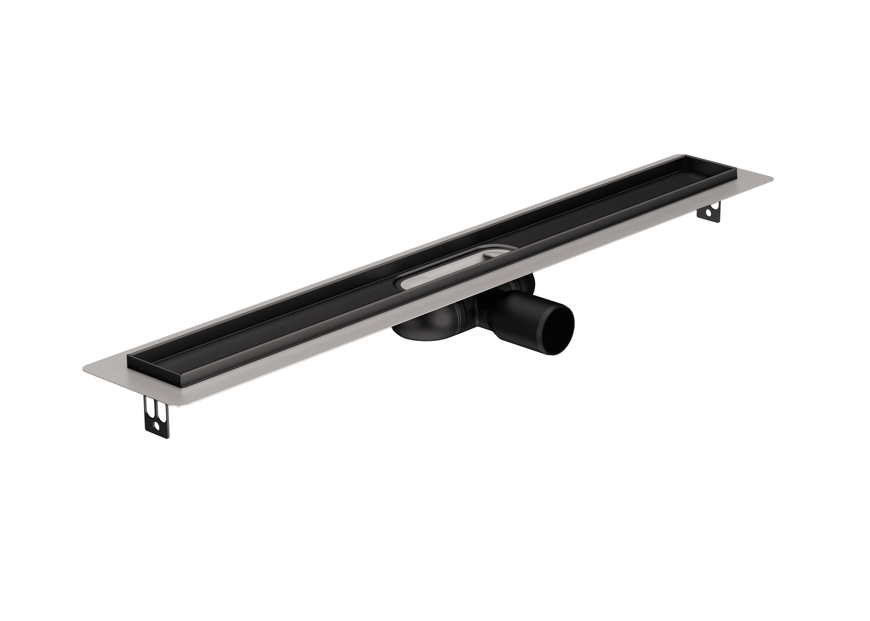 Darmowa Dostawa - Odpływ liniowy z rusztem czarnym 88.5 cm ACO ShowerDrain C Black 90109110