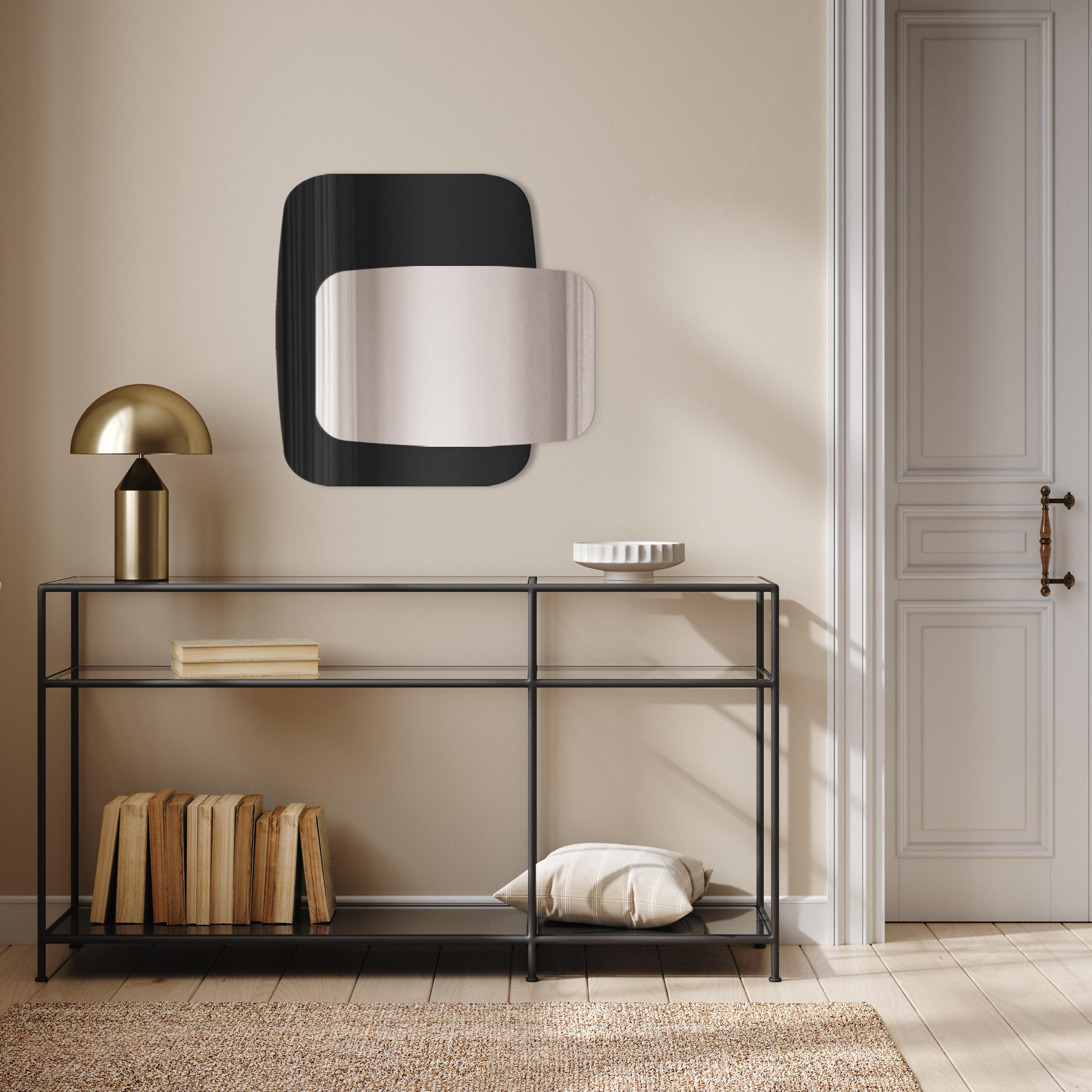 Darmowa Dostawa - Lustro 50x65 cm czarny-srebrny Guarda Opera no. 1 TOSOPE1BLACK50x65