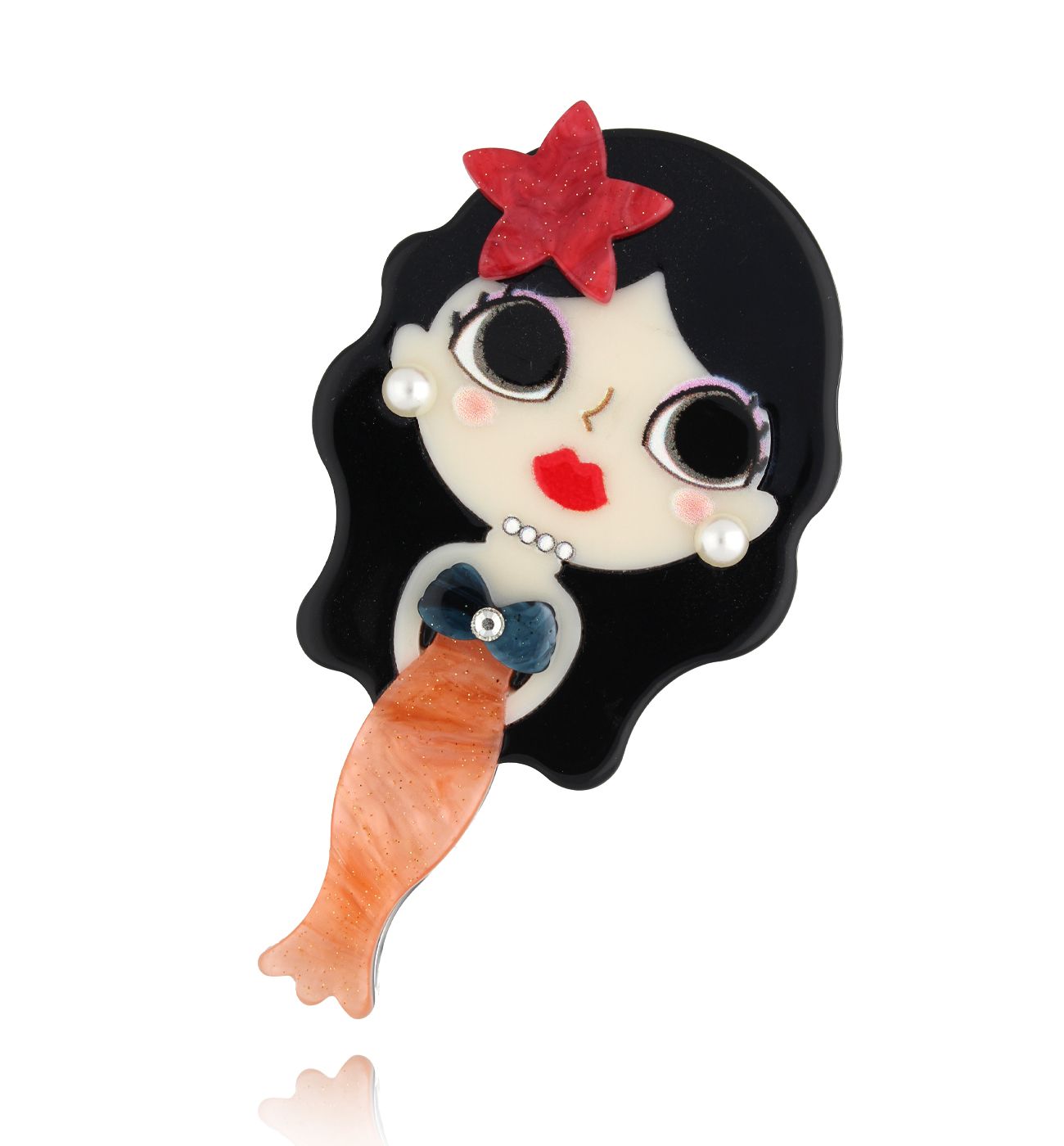 Broszka z syreną Mermaid BRZA0090 - By Dziubeka