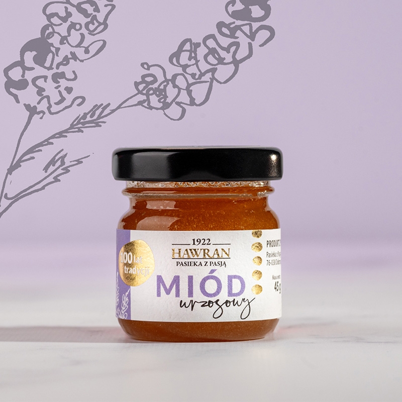Miód wrzosowy 45g - Pasieka z Pasją Hawran