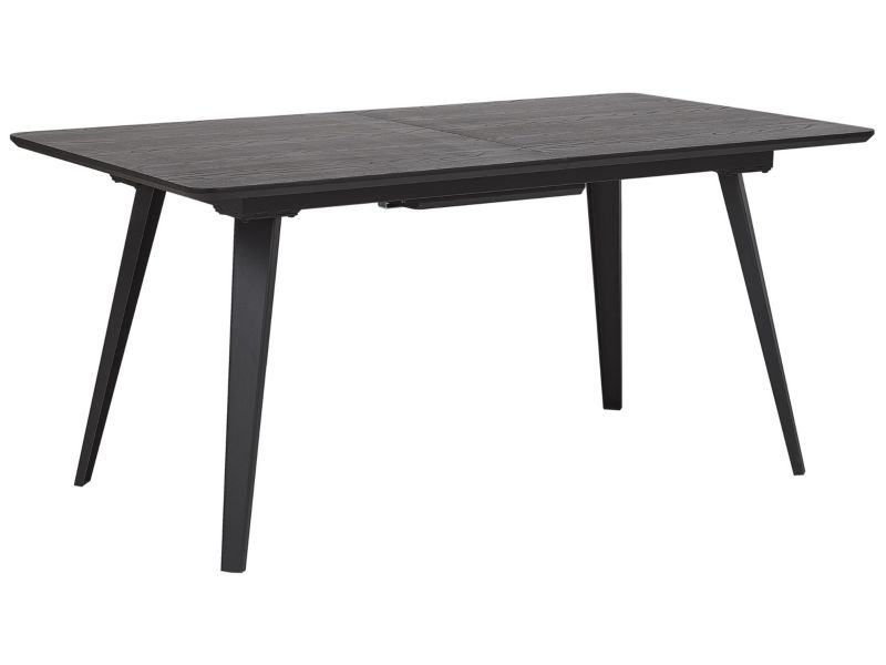 Stół do jadalni Irvington 90 cm 160/200 cm Czarny 1 szt.