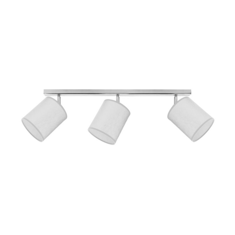 Lampa Sufitowa SPOT Light 3xE27 Max.25W Połączenie Chromu ze Srebrnymi Abażurami, Polski Producent, 1 szt.