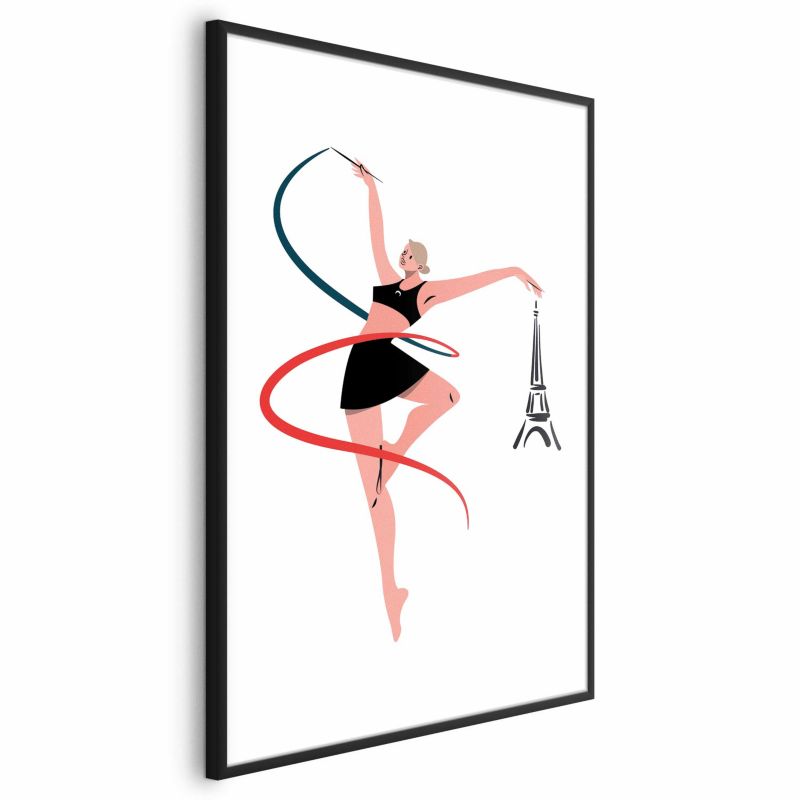 Plakat Artgeist Gimnastyka artystyczna 40x60 cm z ramą czarną 1 szt