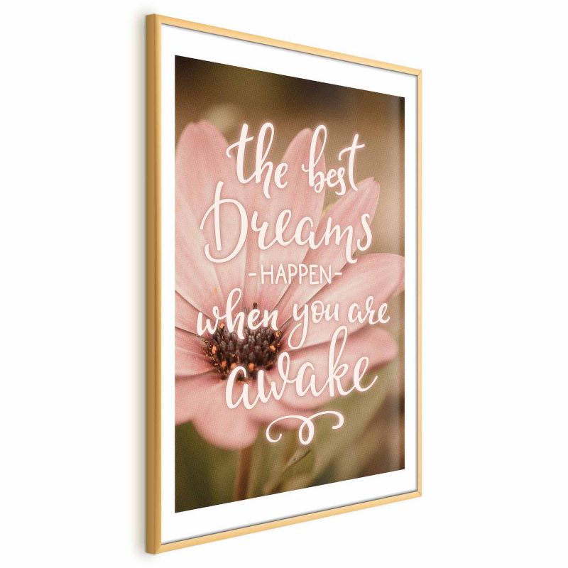 Plakat Artgeist Best dreams 29,7x42 cm z ramą złotą 1 szt