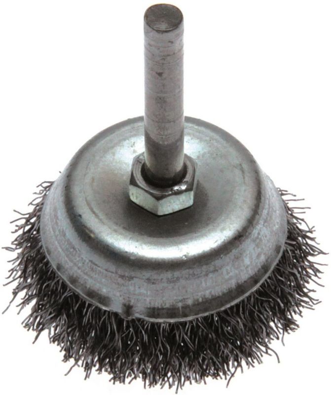 Szczotka doczołowa Most z trzpieniem 6 mm drut kwasoodporny (KO) śr. 60 mm