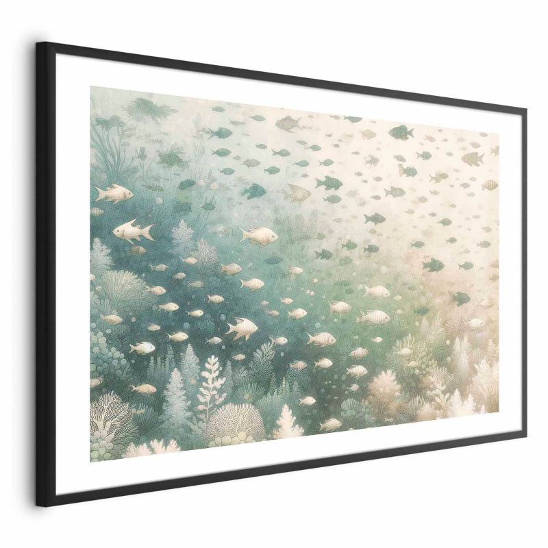 Plakat Artgeist Morski świat 60x40 cm z ramą czarną 1 szt