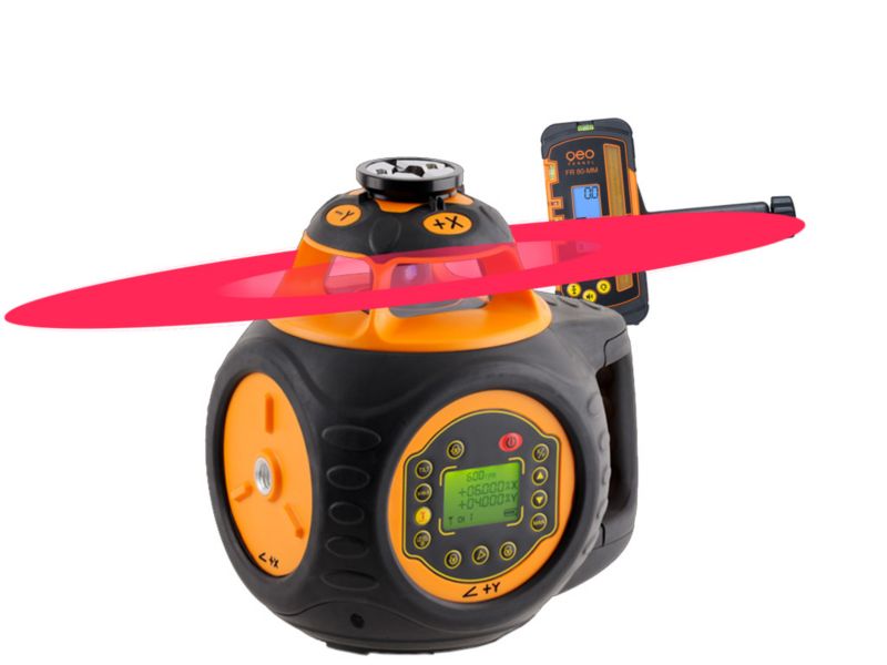 Niwelator laserowy FL 505HV-G & FR 80-MM geo-Fennel 1 szt.