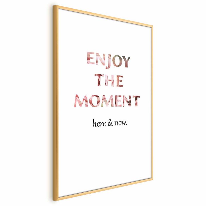 Plakat Artgeist Enjoy the Moment 21x30 cm z ramą złotą 1 szt