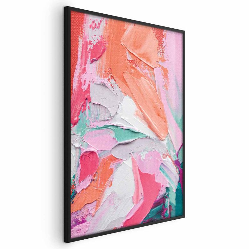 Plakat Artgeist Różowa Paleta 40x60 cm z ramą czarną 1 szt