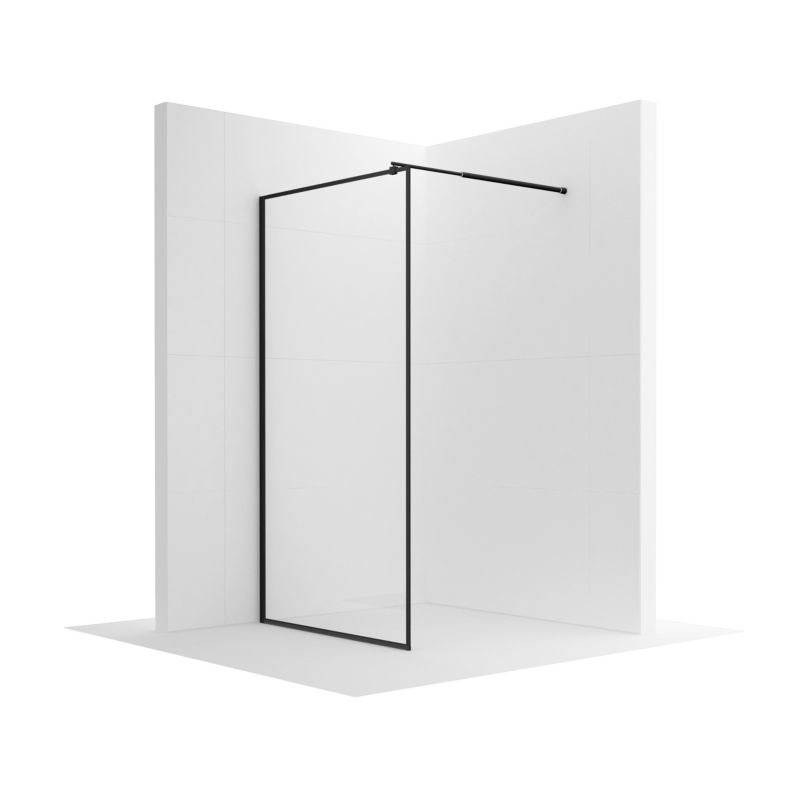 Ścianka prysznicowa SEVANTE MASTI 90x195 Walk-In czarna 1 szt.