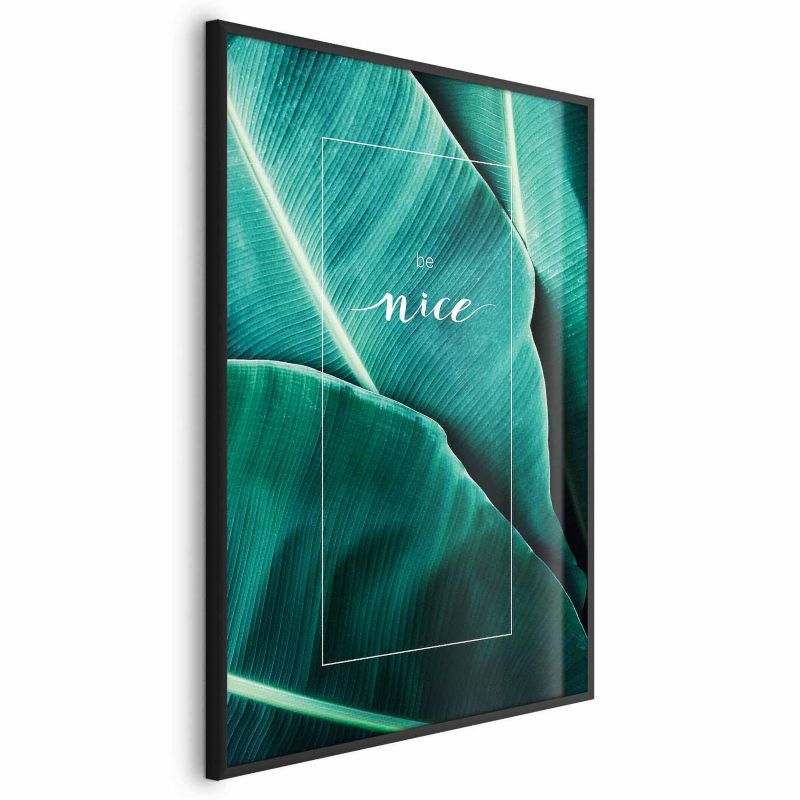 Plakat Artgeist Be nice 21x30 cm z ramą czarną 1 szt