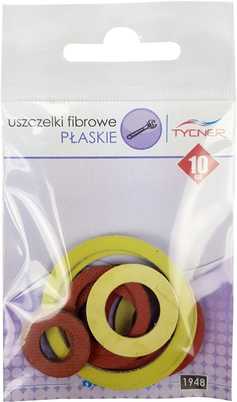 Zestaw uszczelek fibrowych 10 elementów