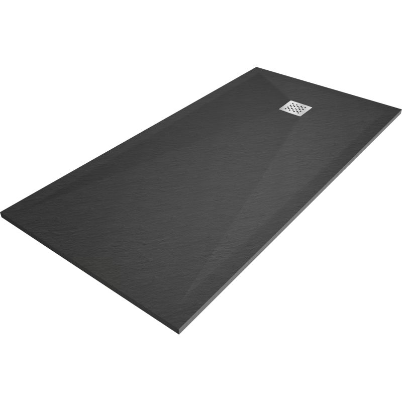 Brodzik prostokątny Mexen Stone+ antracyt 160x70 cm 1 szt.