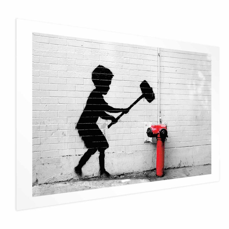 Plakat Artgeist Zniszczyć hydrant 30x21 cm bez ramy 1 szt