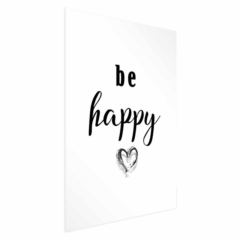 Plakat Artgeist Be happy 40x60 cm bez ramy 1 szt