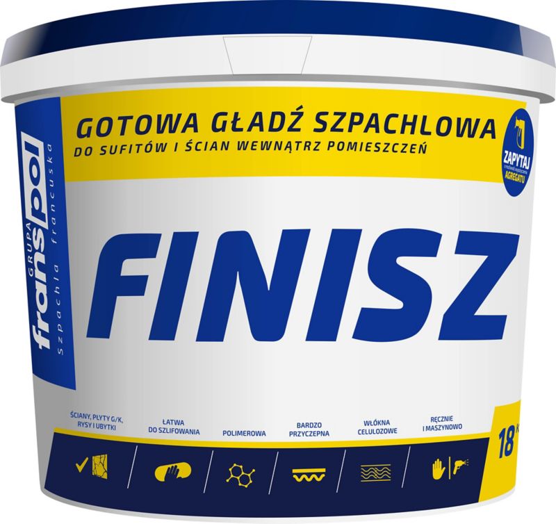 Gotowa masa szpachlowa Finisz Franspol 18 kg