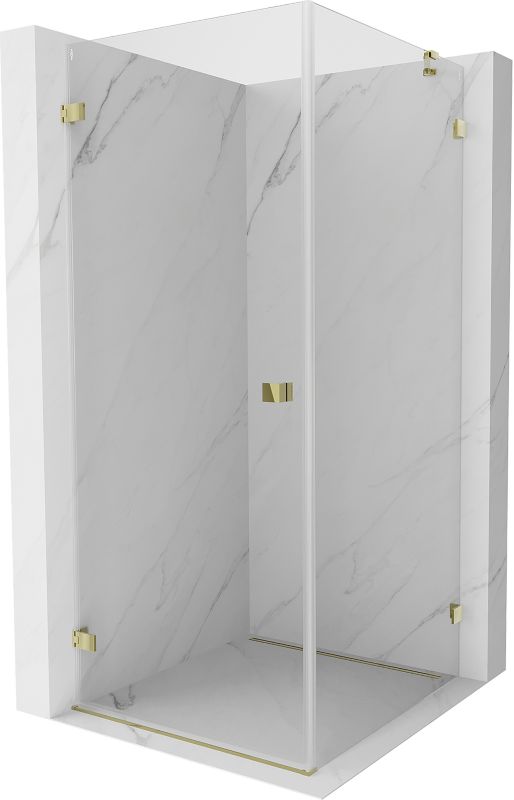 Kabina prysznicowa uchylna Mexen Lunar-B złota 70x70 cm 832-070-070-50-00-L 1 szt.
