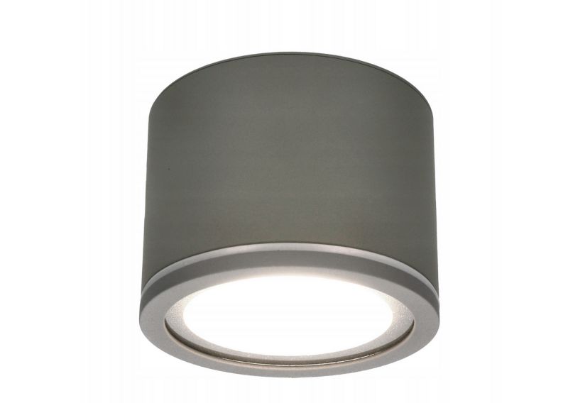 Punktowa oprawa EDO sufitowa do łazienki UMA Sand Light Grey IP54 okrągła szara z żarówką Milagro 6W 4000K GX53 1 szt.