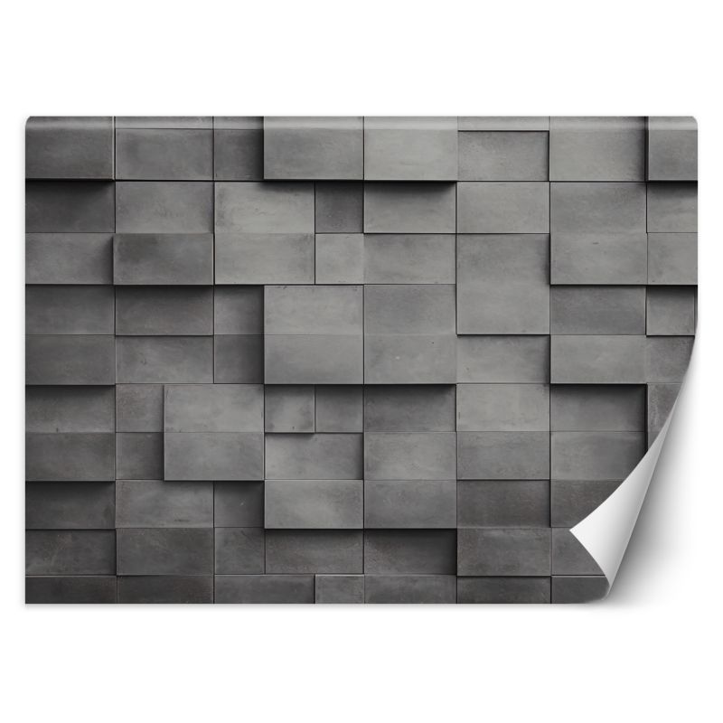 Fototapeta Feeby Betonowa ściana sześciany 3D 450x315 1 szt
