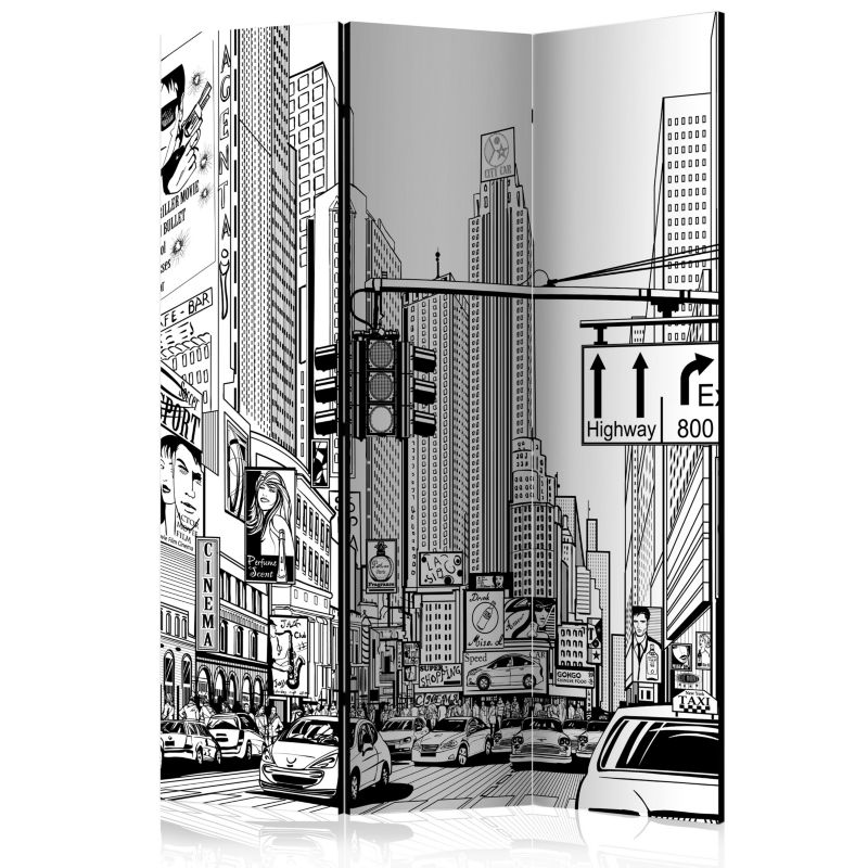 Parawan dwustronny Artgeist Miasta 135x172 cm Miasta 1 szt