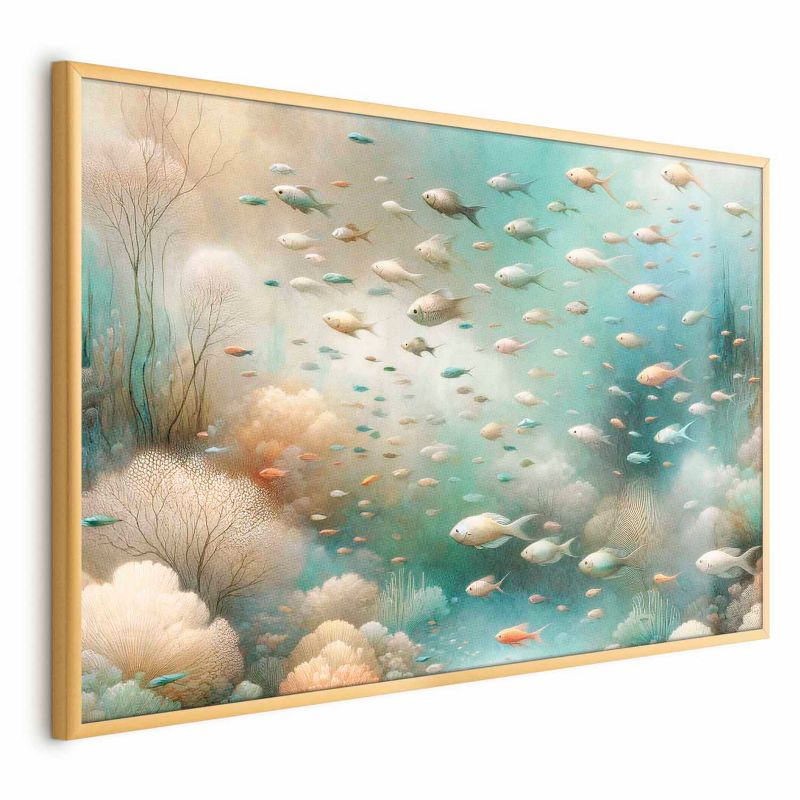 Plakat Artgeist Oceaniczne piękno 30x21 cm z ramą złotą 1 szt